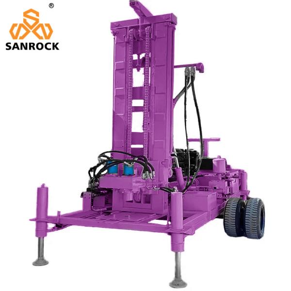 Buy cheap Water Well Drilling Trailer Deep 300m Water Well Borehole Drilling Rig Portable Well Drilling Rig from wholesalers