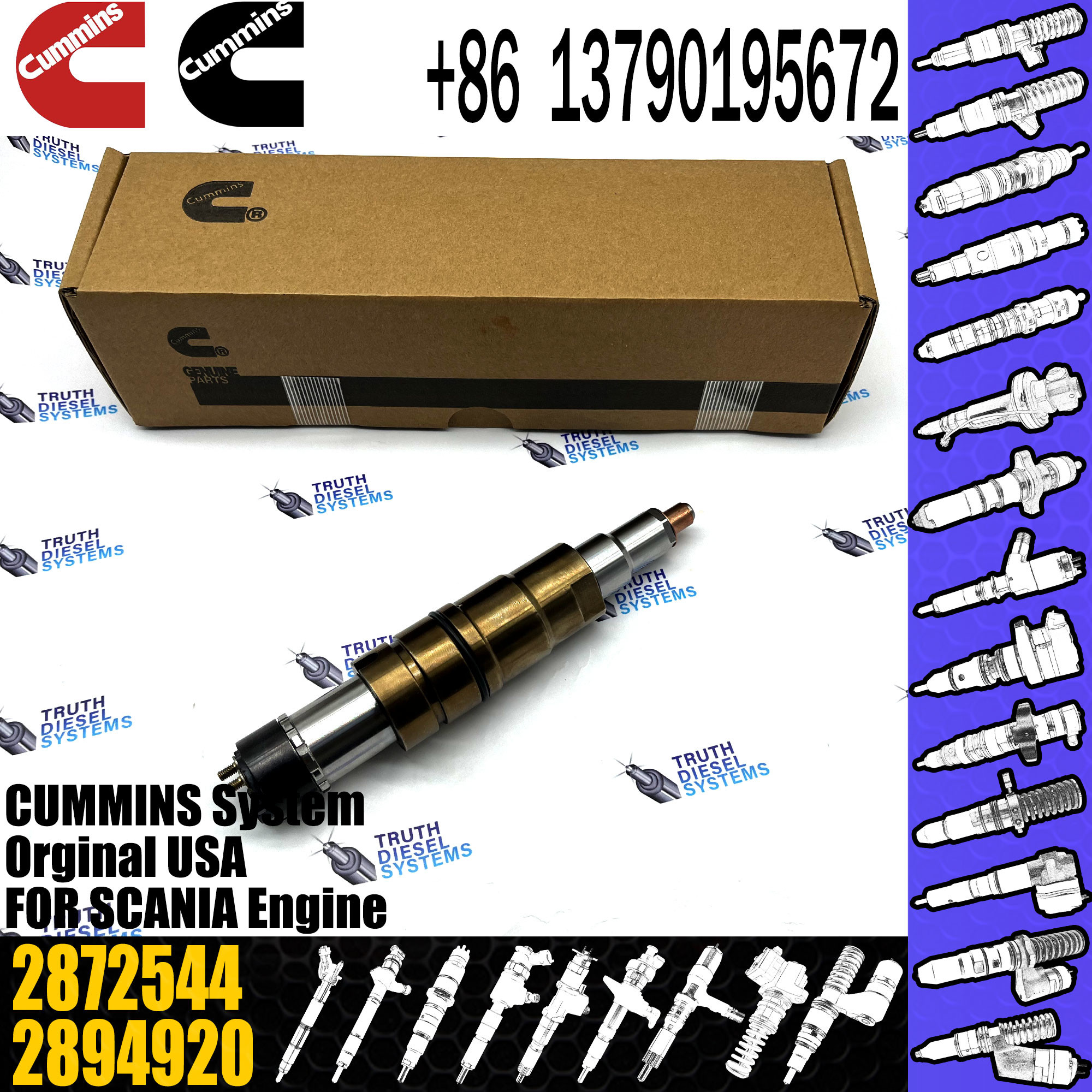 Diesel Fuel Injectors 2031835 575176 2872289 2872544 For Cummins