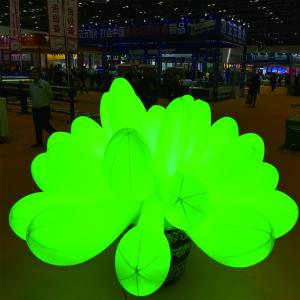 China Wedding Decoration Inflatable LED Light Colorful Large Inflatable Flowers on sale