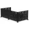 Buy cheap Floral Decorative Screen Room Divider 4 Panel aluminum Lightweight from wholesalers