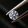Buy cheap 5mm-20mm VVS1 White Round Cut Loose Moissanite Stone Heat Treated for Stud Earrings from wholesalers