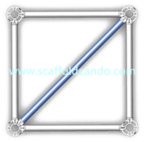 900*900,1200*1200,1500*1500,1500*1800mmL Q235 HDG scaffolding level diagonal