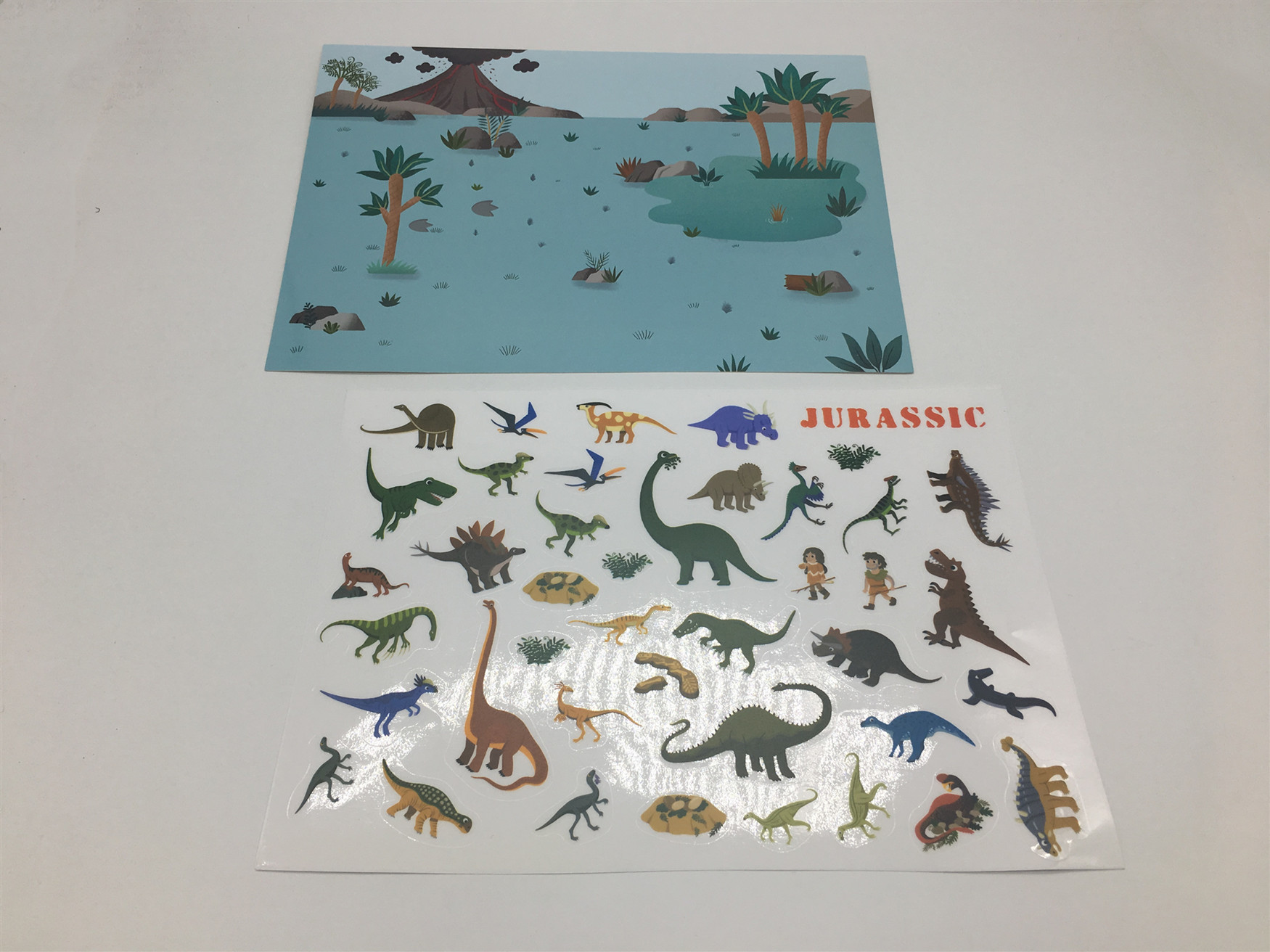 DIY Hand Make Cartoon Stickers For Kids Reusable / Clear Waterproof PVC Sticker