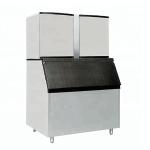Commercial 800kg/day Ice Maker Machine, Stainless Steel Ice Making Ice Storage