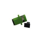 Single Mode Fiber Optic Cable Accessories Simplex Sc Apc Adapter With Flange