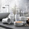 Buy cheap 5 Pcs Ceramic Bathroom Set , Soap Dispenser Ceramic Set For Hotels Sanitary Ware from wholesalers