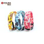 Durable Single Luminous Fiber Optic LED Light Up Pet Collar Cell Battery For