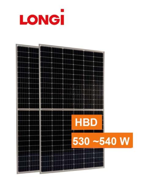 Buy cheap Monocrystalline 144 Cells Hbd Bifacial 520w 530w Longi Solar Panels from wholesalers