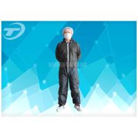 Buy cheap S To 5XL Disposable Coverall Suit / Disposable Hooded Coveralls PE Coated For product