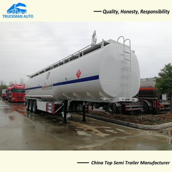 Buy cheap 3 Axle 40000 Liter Fuel Tanker Trailer Carbon Steel from wholesalers
