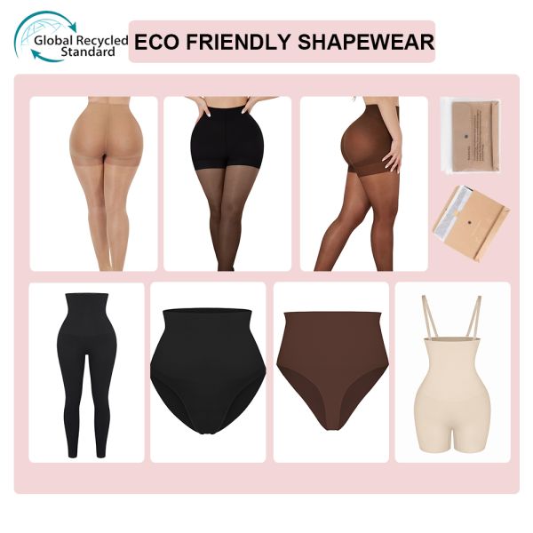 Instant Smooth and Tummy Control Women's Waisted Shapewear with Eco-Friendly Material