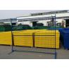 Buy cheap Mobile Welded Canada Temporary Fencing 75x75mm 4mm Diameter For Building Road from wholesalers