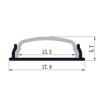 Buy cheap 18X6mm LED Aluminum Profile Flexible Shaped Lights Surface Mounted LED Profiles from wholesalers