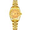 Buy cheap Round 3ATM Quartz Couple Watches OEM Two Tone Gold Watch Date Function from wholesalers