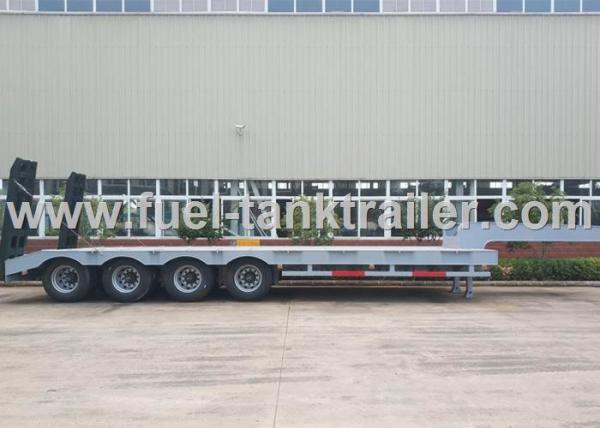 Buy cheap High End 80 Ton 4 Axle Low Bed Semi Trailer Non - Liftable Air Suspension from wholesalers