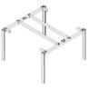 Buy cheap 2 seater workstation steel frame ,#215N from wholesalers