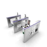 Slim Automatic Systems Turnstiles Fingerprint , Swing Arm Barrier Gate Face