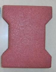Buy cheap Sports dogbone interlocking rubber pavers / keystone rubber crumb flooring from wholesalers