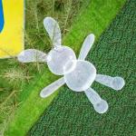 Buy cheap Fiberglass Metal Rabbit Sculpture Decorative Outdoor Square Lawn Ornaments from wholesalers
