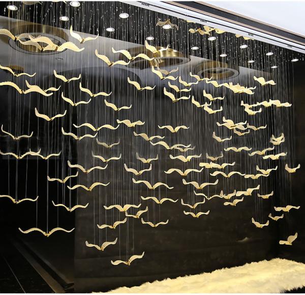 Buy cheap Modern Simple Personality Glass Chandelier Bar Hotel Lobby custom chandelier(WH-NC-103) from wholesalers