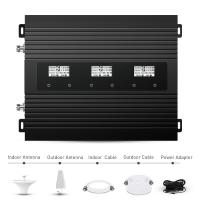 Buy cheap 80dB Gain Multi Band Cell Phone Signal Booster 800MHz 900MHz 1800MHz product