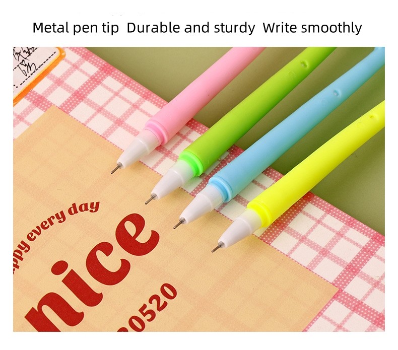 0.5mm Creative Silicon Gift Gel Pen Sun Color Changing Tulip Shape Neutral Pen