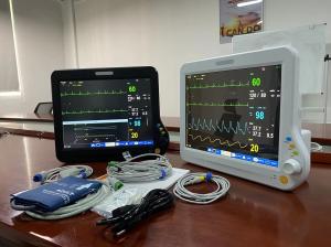 Wholesale Multilingual Vital Parameter Monitor , Hospital Vitals Machine 15 Inch For Adult from china suppliers