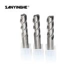 Tungsten Carbide CNC Spiral End Mill 3 Flute End Mill For Aluminum Corner Radius