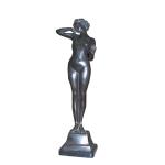 Cast Iron Metal Mermaid Statue Hand Made Folk Art Style Antique Angel Statues