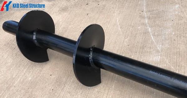 Q355 ASTM Prefabricated Galvanized Steel Round Spiral Ground Anchor Helical