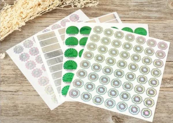 Buy cheap Holographic Laser Printing Anti Counterfeiting Stickers 80gsm Glassine Paper from wholesalers