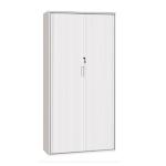 School Supermarket Light Grey Two Shelves Stainless Steel Cabinets