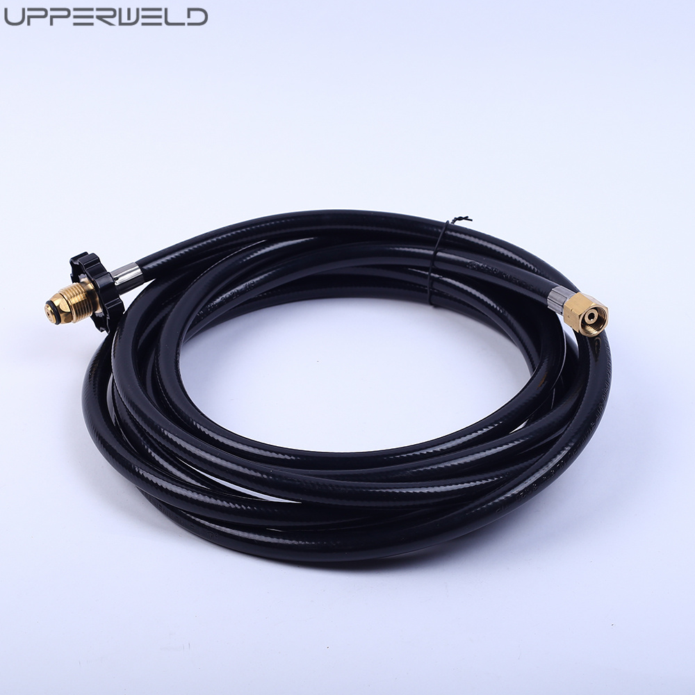 12ft/25ft/50ft Length LPG Propane Adapter with Quick Connect and Upper Rubber Gas Hose