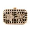 Buy cheap Gorgeous Laser Cut Metallic Hard Case Clutch Bag Luxury Beaded With Chain from wholesalers