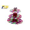 Buy cheap Eco - Friendly Cardboard Cupcake Tower Stand 3 Layers CMYK Printing With Art Paper from wholesalers