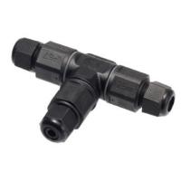 Buy cheap IP67 Waterproof Electrical Cable Connector 450V 24A Tee Joint product