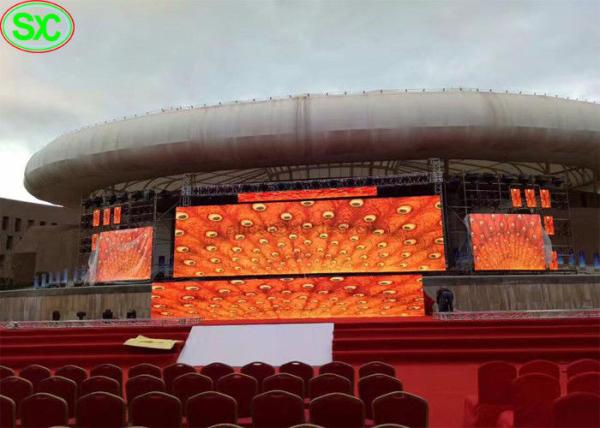 Buy cheap P4.8 Rental LED Display 6500K - 9500K Outdoor Stage Background Screen from wholesalers