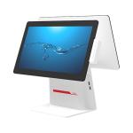 White 15.6 Inch Rfid Pos Systems Android Two Screens With Wifi
