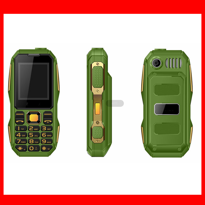 1.77inch outdoor tough phone with magic voice output radio big speaker 1200mah battery storage feature rugged phone