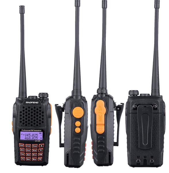 Buy cheap UV 6R Dual Band Two Way Radio VHF / UHF 136-174/400-520 Transceiver from wholesalers