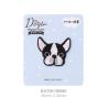 Buy cheap Playful Frenchie Iron-On Patch - Custom Pet Lover Gift with Velvety Embroidery from wholesalers