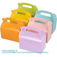 Buy cheap Party Favor Treat Boxes, Goodie Boxes, Gable Paper Gift Boxes With Handles. product