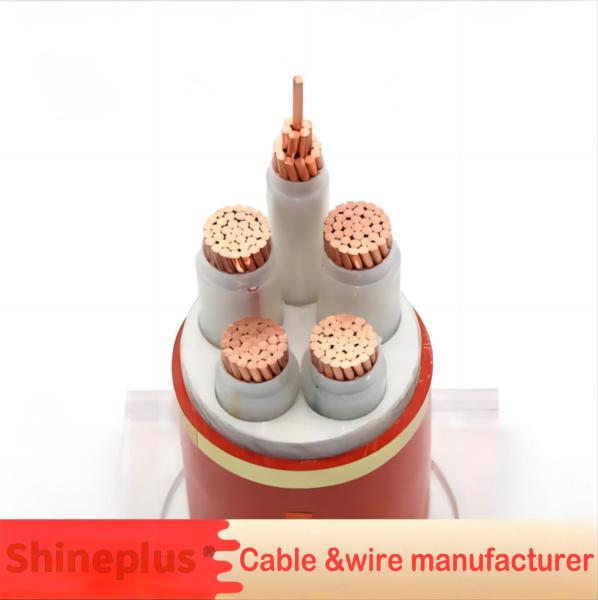 Buy cheap Mineral Insulated Fireproof Cable With Strong Flame Retardancy And High Temperature Resistance 3+2 Core Copper Cable from wholesalers