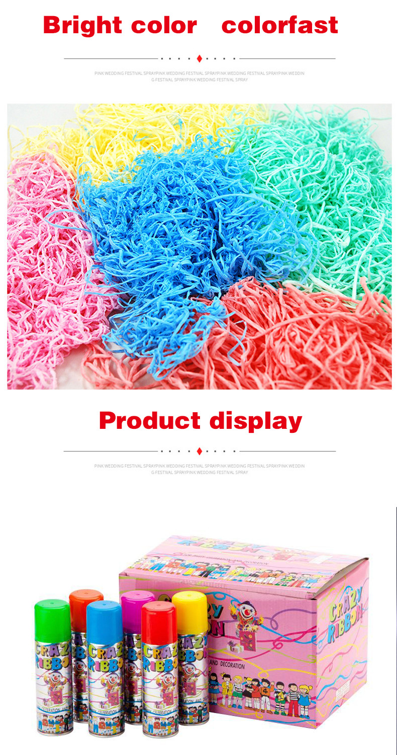 2024 Hot Sell Silly String Spray Party String Spray For Wedding Party