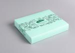 Cosmetic Custom Product Packaging Box , Custom Retail Boxes With Green Gold