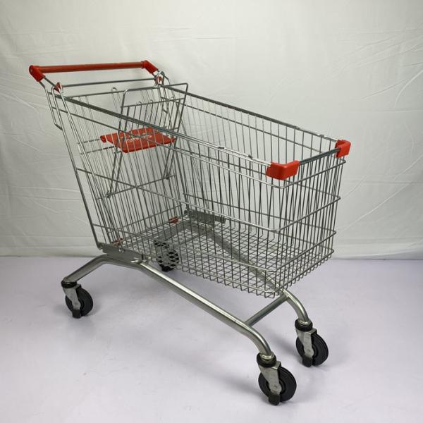 Buy cheap 180L Q195 Steel Supermarket Shopping Trolley CE Certificate from wholesalers