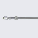 Multi Size Single Bracket Pipe Curtain Rods Aluminum Alloy Durable Curtain