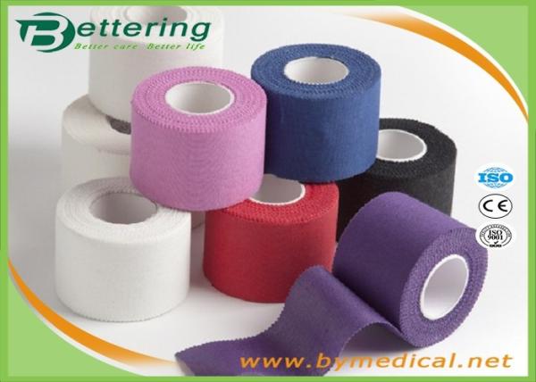 Buy cheap Cotton Coloured Athletic Sports Tape , GYM Ankle / Knee Strapping Tape Joints Protector from wholesalers