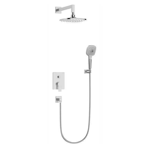 Buy cheap Concealed Bathroom Shower Set Wall Mounted Toilet Hidden Bathtub Round Rain Shower Faucet Set from wholesalers