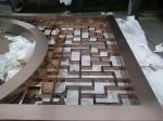 Interior Decor Gold Partition Panels Room Divider Screen Laser Cut Decorative